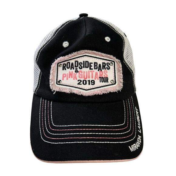 Miranda Lambert Black Pink Roadside Bars & Pink Guitars 2019 Tour Baseball Cap - Picture 1 of 5